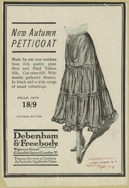 New Autumn Petticoat. 1916.