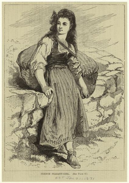 A French peasant girl, 1600s