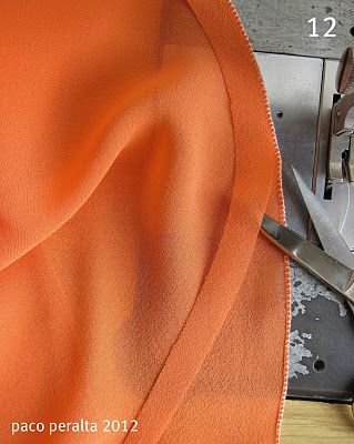 How to finish edges on chiffon and everything sheer.