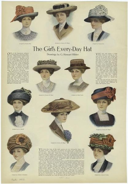 "Every-Day Hat" From "Ladies' Home Journal", Published 1910.
