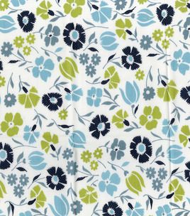 DS Quilts Collection- Meadow Lark Tossed Floral Light Blue : premium quilting fabric : quilting f…