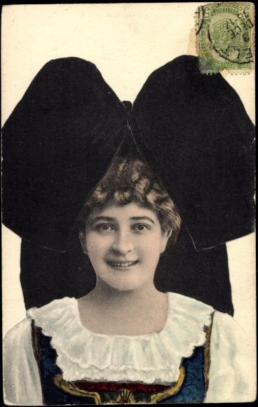 Postcard Trachten Elsaß, Portrait einer Elsässerin | akpool.co.uk