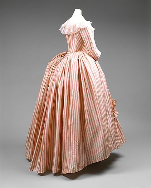 Dress (Robe à l'Anglaise), 1785-87, French, silk.