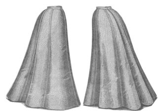 How to draft a 1900's gored skirt