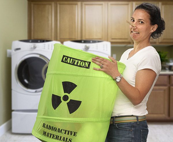 Toxic Waste Drum Laundry Basket. I should get this for my brother.