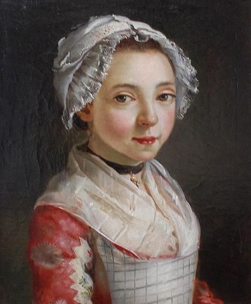 A young servant girl, France, 18thC, attributed to Françoise Duparc (Murcie, 1726 - Marseille, 177…