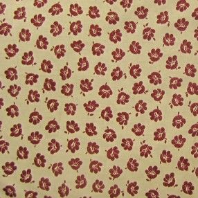 Burgundy-Print-on-Cream-Cot