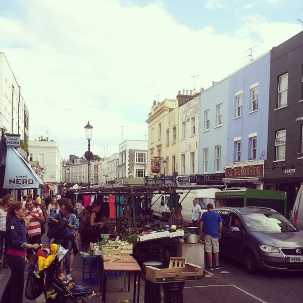 Portobello Road Market in London, Greater London