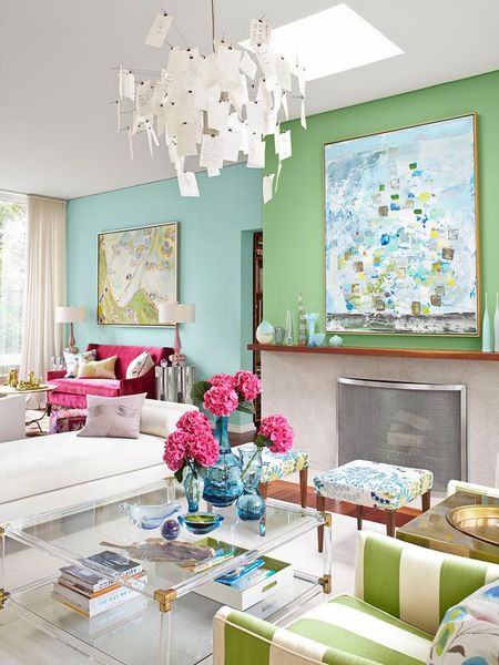 Divide the room with 2 colors. Tips from HGTV's Sarah Richardson --> http://www.hgtv.com/color/i…