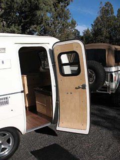 [wood door on scamp remodel]