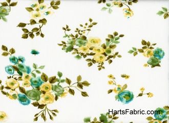 Floral Silk Knit Fabric. hartsfabric.com