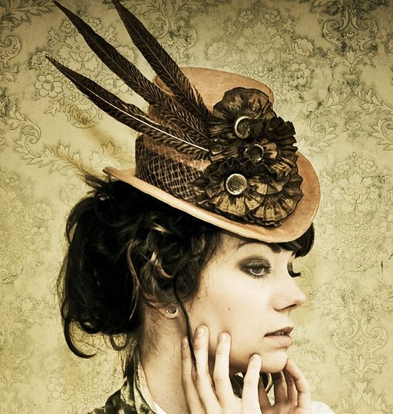 The Patience  Steampunk Inspired Top Hat by topsyturvydesign, $275.00