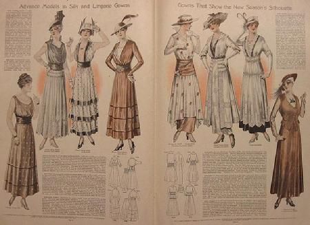 Edwardian Fashion plates - 1915