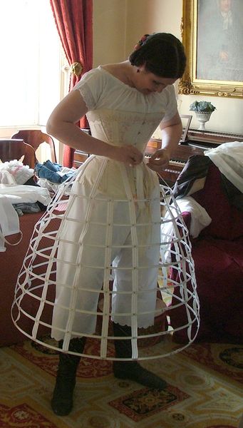 Corset and crinoline cage