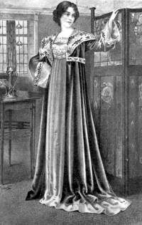 Aesthetic dress was a fashion of the 1880s and 1890s consisting of mediaeval-like robes which were …