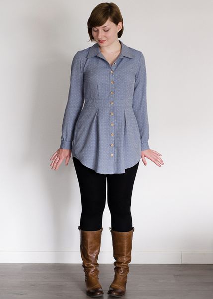 New pattern by Deer and Doe, the Bruyère Shirt.