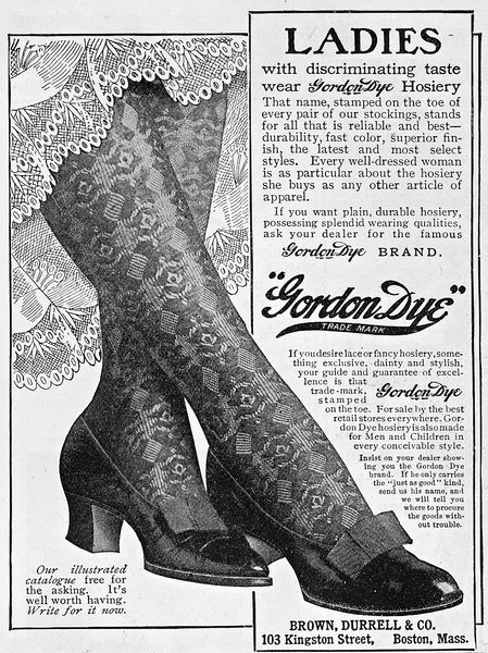 Gordon Dye Hosiery ad, 1905