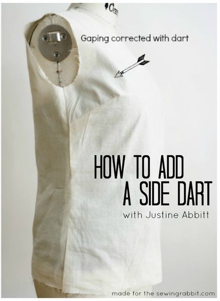 How to add a Side Dart for Proper Fit