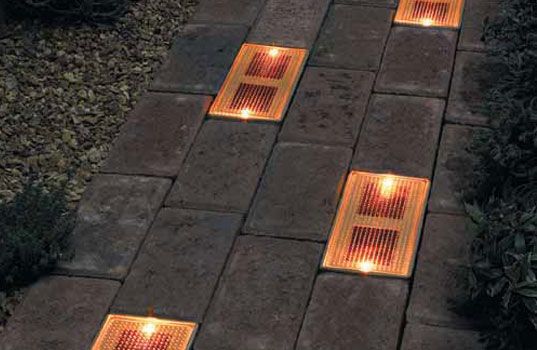 Sun Bricks, the solar-powered ground lighting system that will guide people to your front door with…