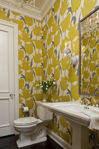 Style Inspiration: Wallpaper in the Bathroom