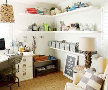 Line your office walls with full length shelves!