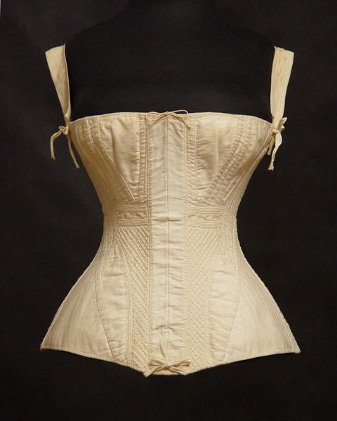 1830’s lady’s ivory sateen corset