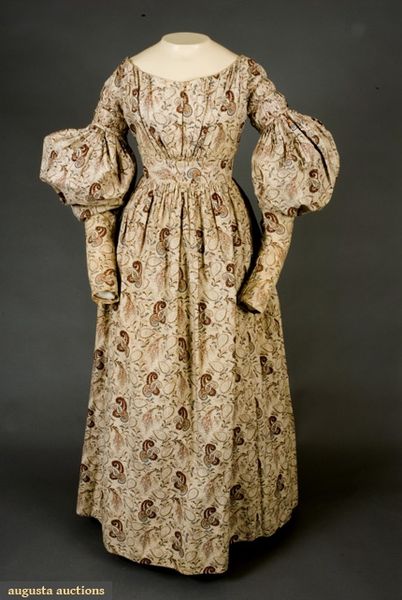 Augusta Auctions, November, 2007 -Tasha Tudor Historic Costume Collection, Lot 25: Floral Paisley M…