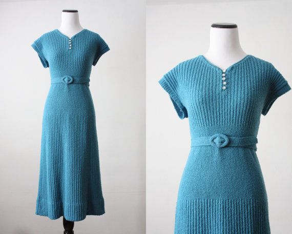 1930's soft cloud sweater dress by 1919vintage on Etsy