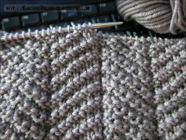 Knit - Purl Combinations: Herringbone Texture How to for any size Good stitch for men's scarves or …