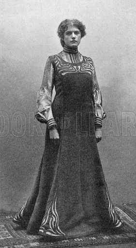 German 'New Artistic Reform Dress': design by Elizabeth Winterwerber. Princess line pinafore with g…