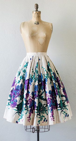 vintage 1950s skirt | PFAUENINSEL PARK skirt c.1950s » Lovely!