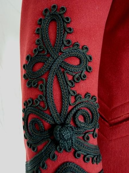 Extravagant Antique Red Jacket, Victorian Jacket, ca. 1898