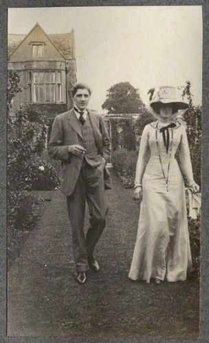Edward Horner and Lady Ottoline Morrell at Mells