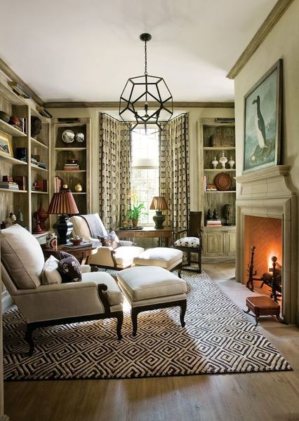 The Winter House (10 Layers to Cozy Up Your Home) - Chairs Facing Fireplace