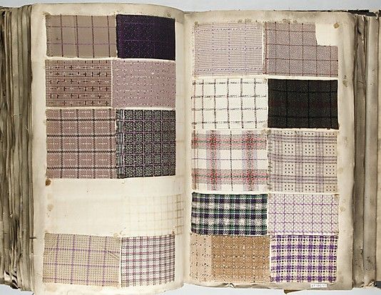 Textile Sample Book    Date:      1862  Culture:      French Met Museum