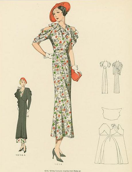 1930s fashion plate