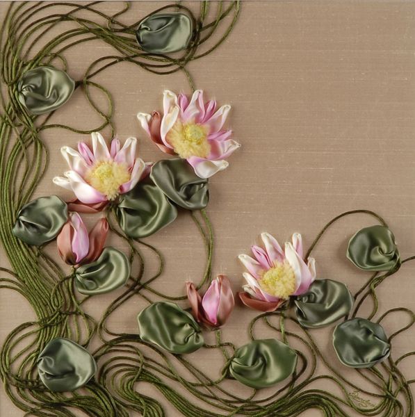 Water Lilies by Anna Dunaevskaya......beautiful as is, but would also look cool as quilling