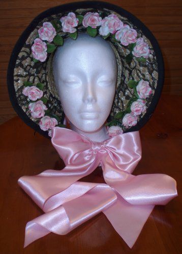 How to make a bonnet out of a store-bought straw hat.