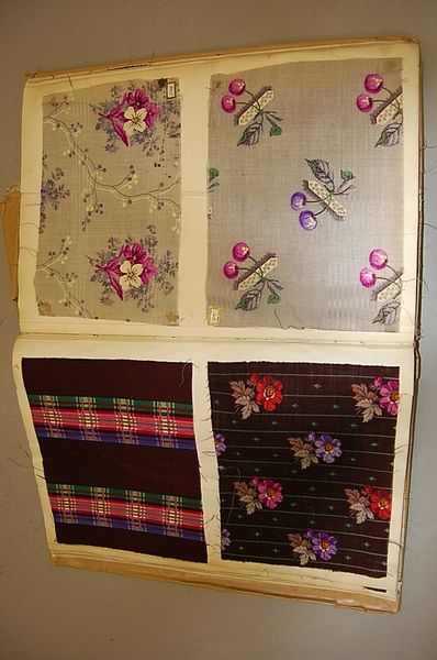 book of printed wools, 1840s-50s....