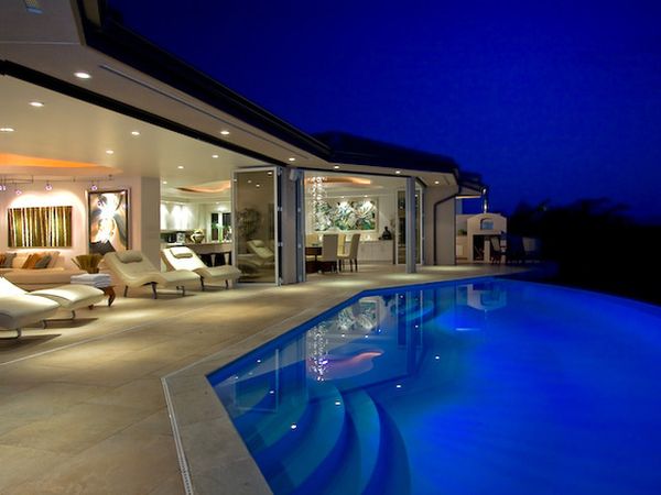 Amazing. A glass-wall system merges interior and exterior spaces