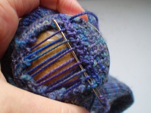 Darning Tutorial - this would be the same principle for darning any hole
