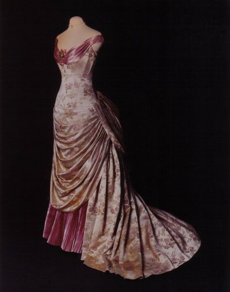 1890's bustled gown