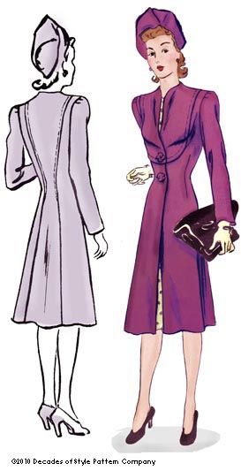 #4009 1940s Claremont Coat