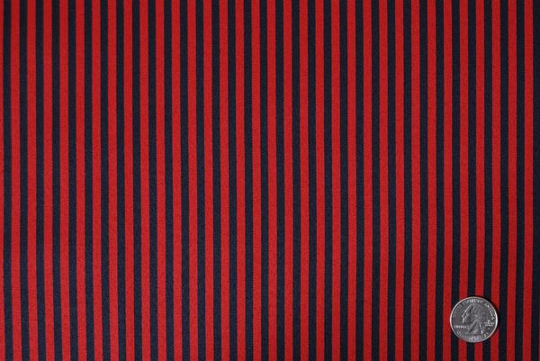 Black/Red Stripes Shirting