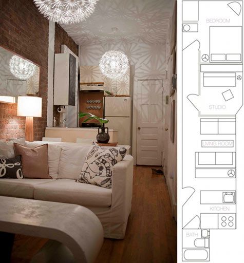 Kristen Maxwell's Tiny West Village Apartment Layout