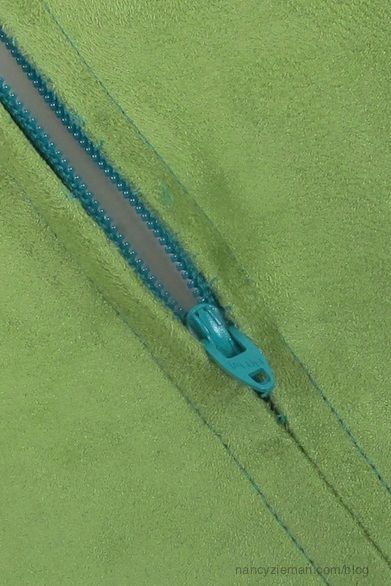 Nancy Zieman: Here's the easiest way ever to sew a zipper into a seam, using the no-pins method.