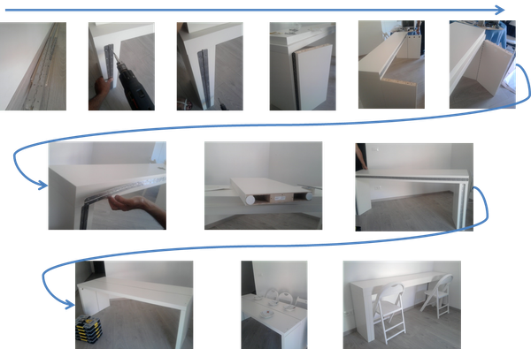 Double it! Malm console becomes a 10 people table - IKEA Hackers