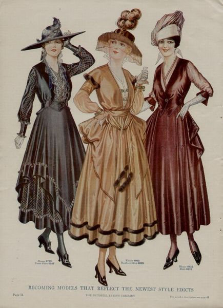 1915 fashion from “Pictorial Review”.