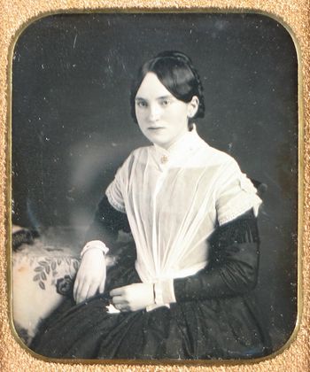 Unknown Photographer. Untitled. c. 1840 according to MOMA  Interesting overblouse.
