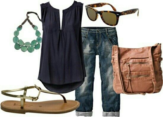 easy outfit for when the weather starts to get warmer